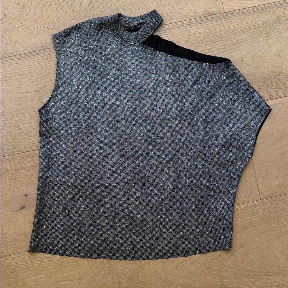 RtA Metallic Knit Top